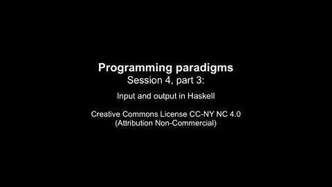 Programming Paradigms, Session 4 (Typed functional programming), session 3