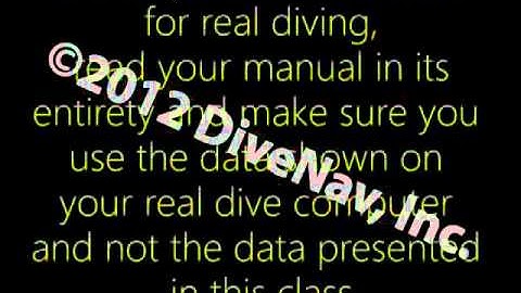 Aeris A100 Dive Computer: Online Class M1S2