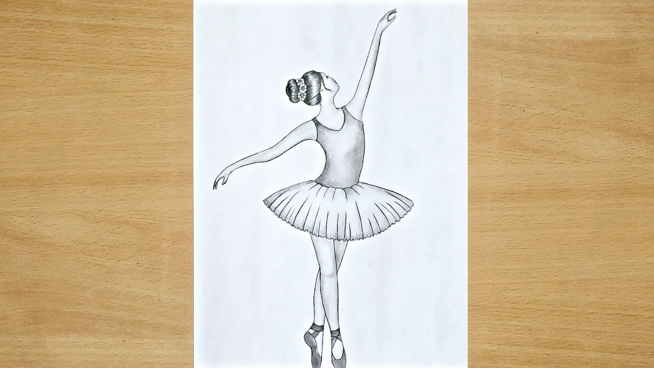 How to draw a dancing girl - step by step easy / how to draw ballet ...
