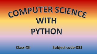 PPS class 12; ch 8; Data Structures in PYTHON; 2-D lists in python