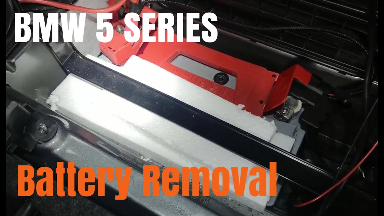 BMW 5 Series E61 Car Battery Removal - YouTube