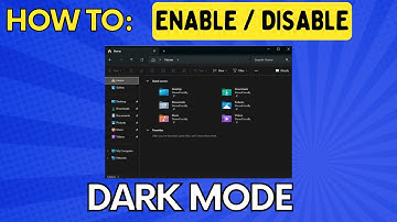 How to Enable and Disable Dark Mode in Windows 10 & 11 with Registry Script