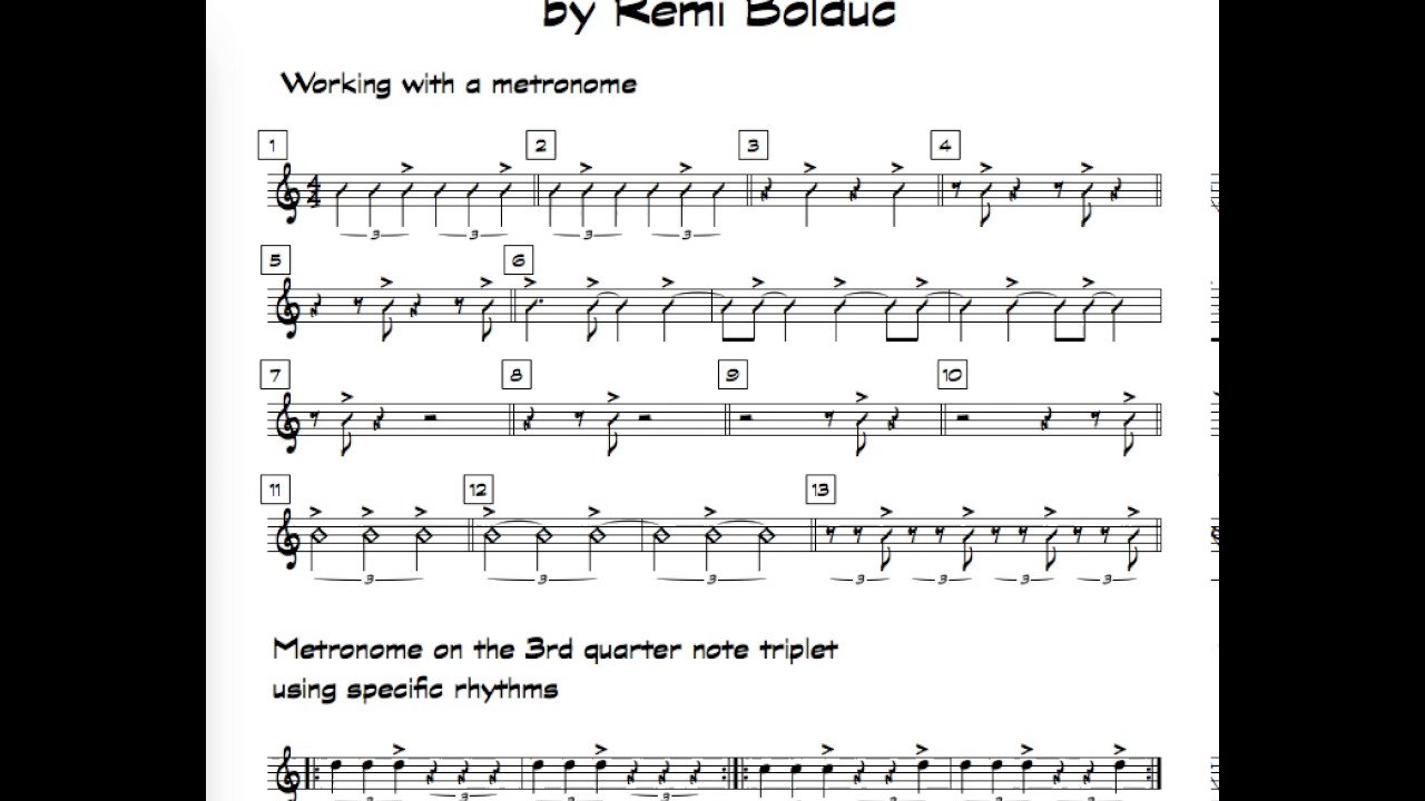 Metronome on 3rd quarter note triplet 