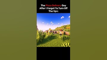 This Pizza Delivery Hit Different 💀 #minecraft #shorts