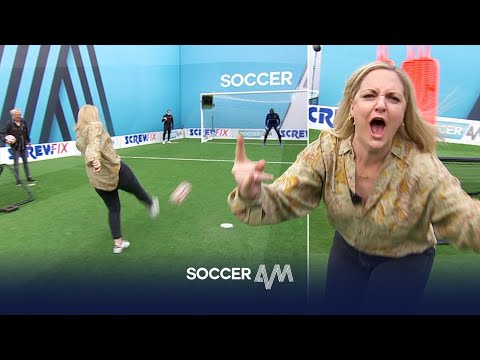 Laura Checkley scores ROCKET VOLLEY in first Pro AM of the Season! 🚀 | Soccer AM Pro AM