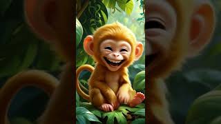cute monkey baby laughing #arafboiz #monkey#viral #ai
