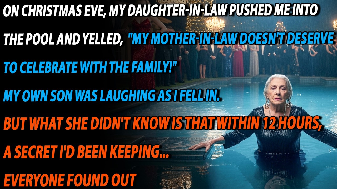 😱 My Son Threw Me into the Pool… 12 Hours Later the Truth Exploded 💥