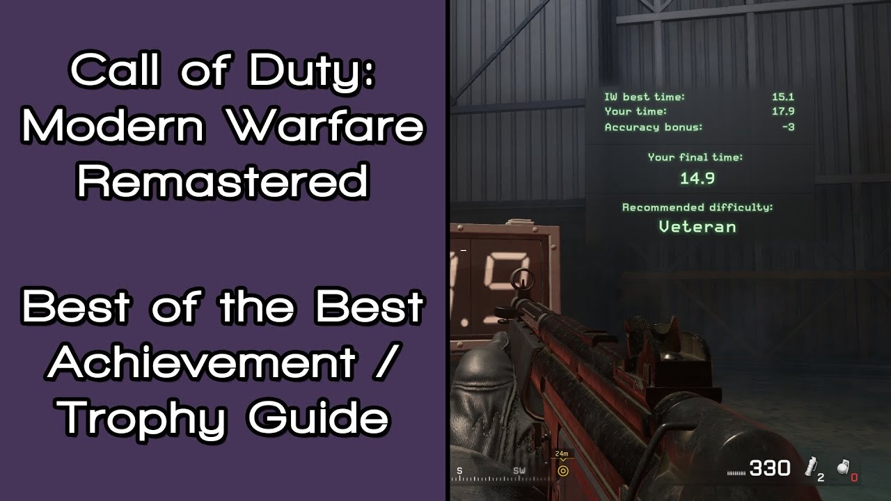 Call of Duty Modern Warfare Remastered Best of the Best Achievement