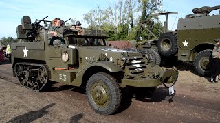 M16 Anti-aircraft Half-Track nice 6 cylinder sound