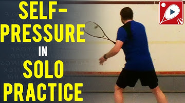 Squash Drills: Solo Squash Practice: Self-Pressure Example - maximising your time on court
