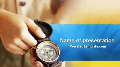 Compass In Use PowerPoint Template by PoweredTemplate.com