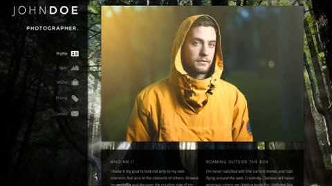 Selfless - A One Page WordPress VCard Theme + Download