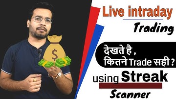 Live intraday trading || Market watch || Using streak scanner - by trading chanakya 🔥🔥🔥