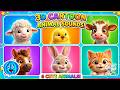 The Animal Sounds Song! | Lamb, Chick, Calf, Foal, & More | Simple EduFam Learning