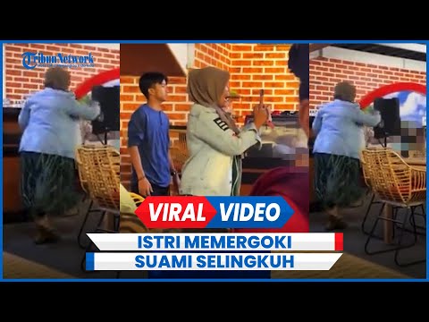 Video Istri Memergoki Suami Selingkuh di Kafe, Anak Sampai Tertinggal