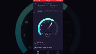 Grande Communications speed test