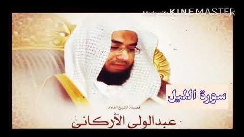 قران_كريم بصوت الشيخ عبدالولي الأركاني سورة _ الليل _ بجودة عالية