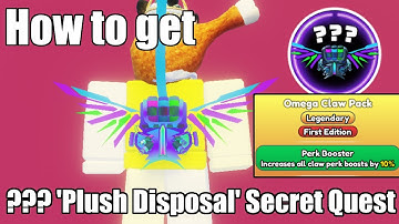 How to do the Plush Disposal Secret Quest in Claw Machine Simulator | ALL STEPS | OP CLAW PACK
