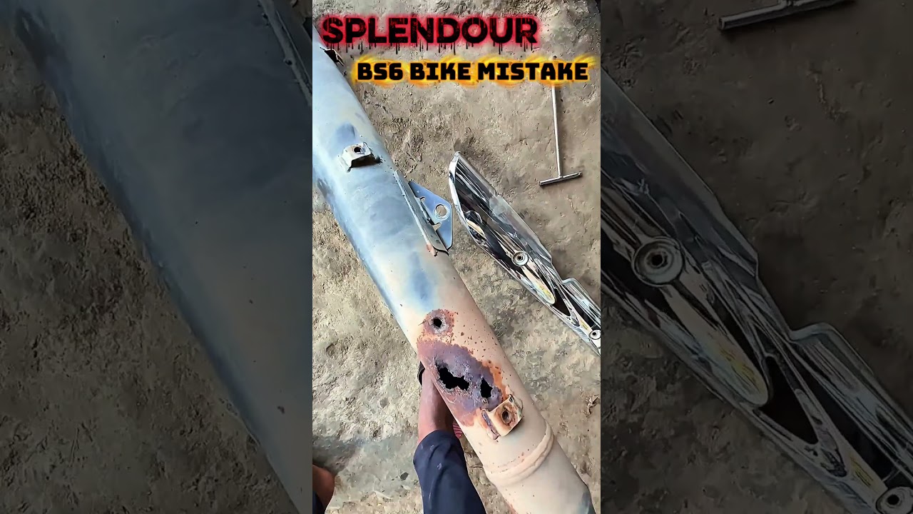 Splendour BS6 bike silencer metal mistake company 