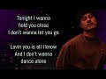 Dance Alone - Preston Pablo ( LYRICS )