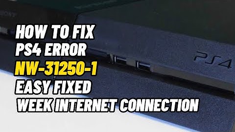 Hoe PS4-fout NW-31250-1 op te lossen Internetserver is week gerepareerd