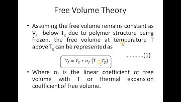 Free Volume Theory and WLF Equation