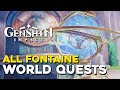 Genshin Impact 4 0 All World Quest Locations All Fontaine World Quests 