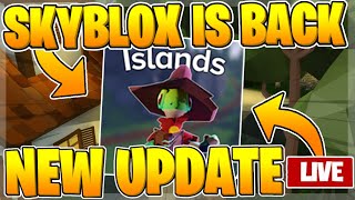 Roblox Skyblock IS BACK! (🧙‍♂️ NEW WIZARDS UPDATE) 🔴 Roblox Live Stream
