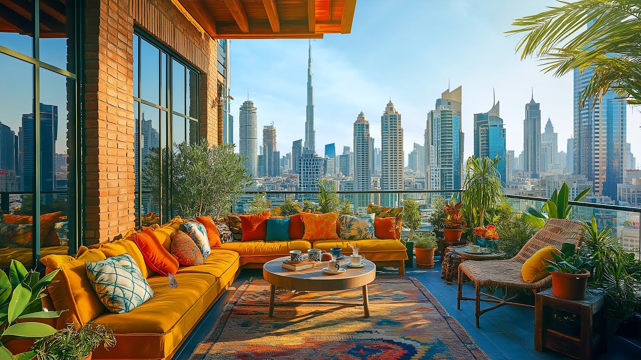 Warm Dubai Cafe Vibes ❄ Relaxing Morning Jazz & Bossa Nova Jazz Melodies for Peaceful Mornings