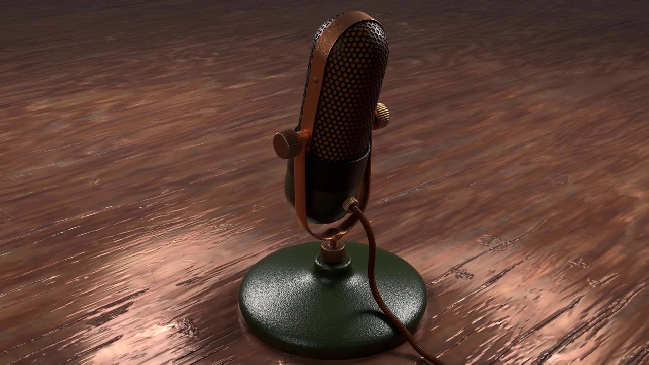 microphone made in Blender YouTube