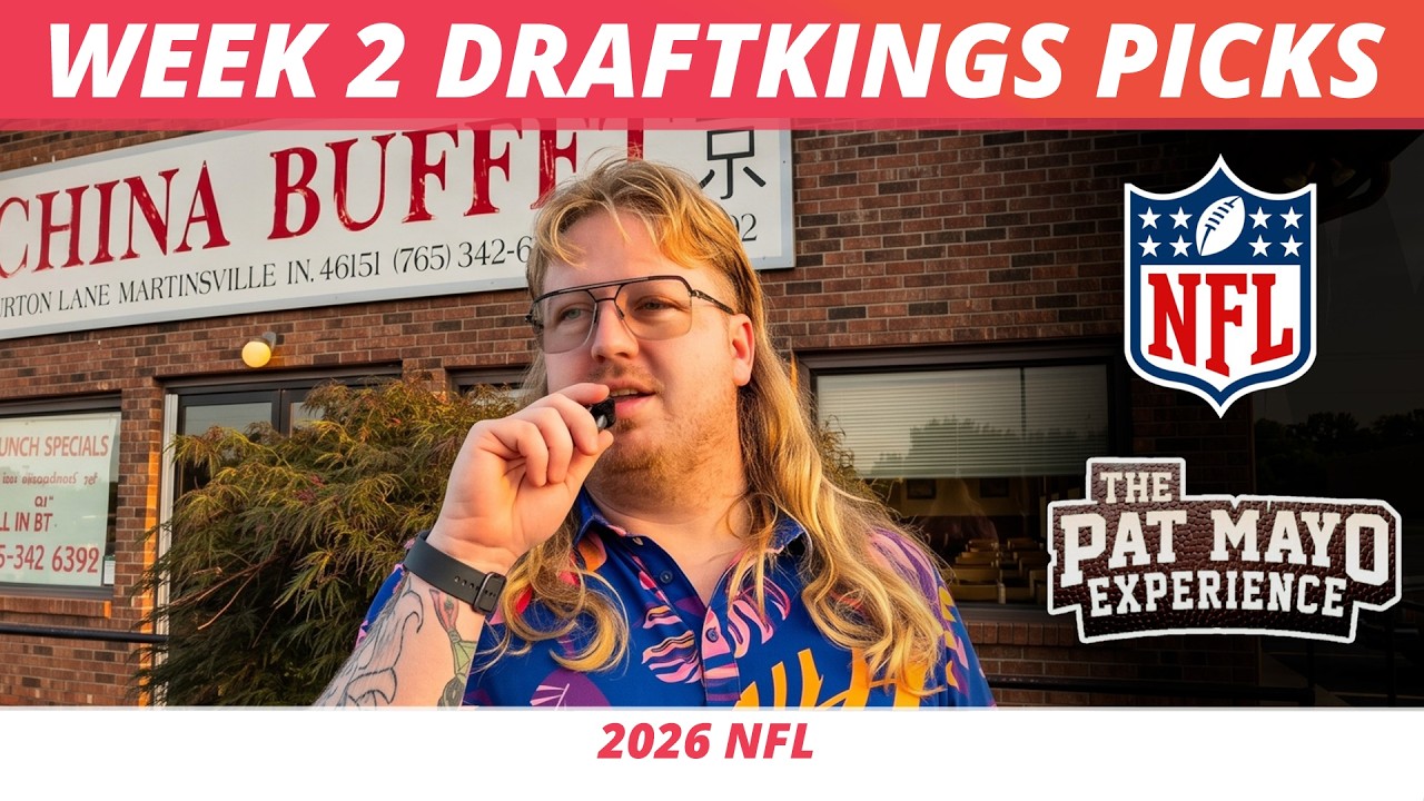NFL Week 2 DraftKings Picks & Strategy: Lineup Builds, Ownership, & Sleepers