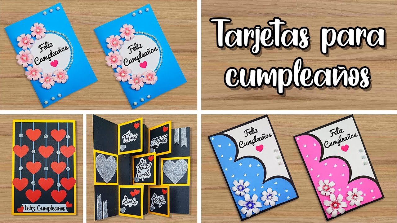 🥳 Hermosas tarjetas de cumpleaños 🌹 Beautiful Handmade Birthday card🥰