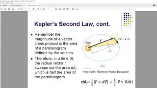 Angular Momentum Conservation and Kepler's Laws