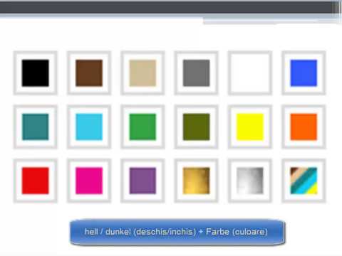 Germana Pentru Incepatori Lectia 17 Die Farben Culorile Youtube