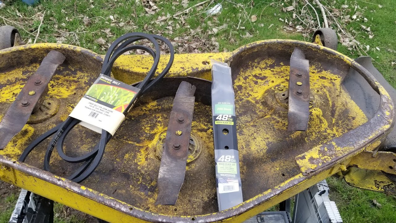 John deere L120 deck rebuild YouTube