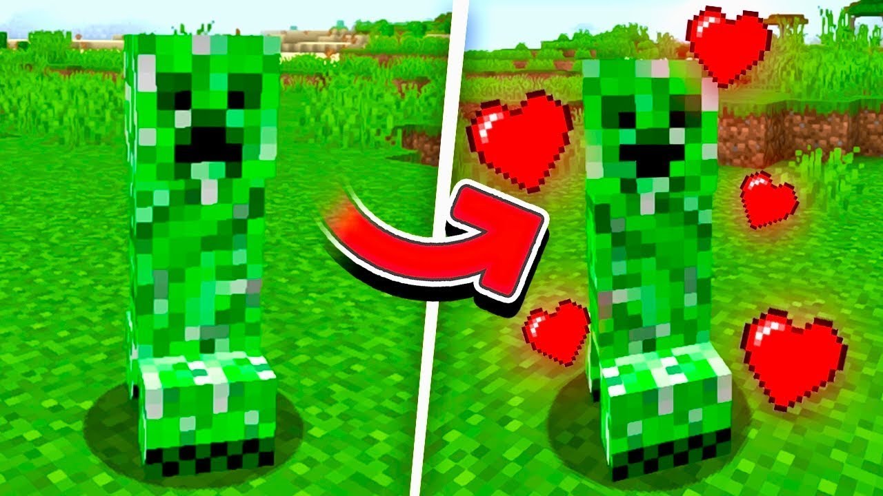 I tamed a creeper in Minecraft - YouTube