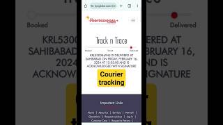 The Professional Courier Service Tracking
