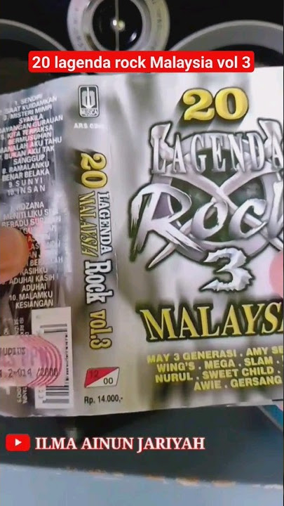 kaset pita Malaysia 20 lagenda rock Malaysia vol 3 #lagumalaysiapopuler #kasetpita