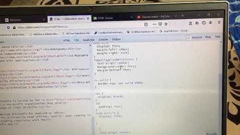 Html code tried for wiki page
