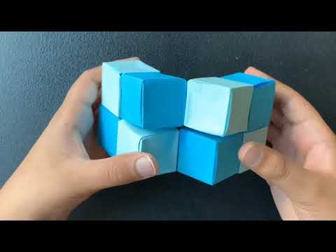 Origami Infinity Cube-by Viraj-Inspired by Jo Nakashima - YouTube