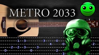 Video thumbnail of "How to play 'Metro 2033' Guitar Tutorial [TABS] Fingerstyle"