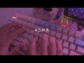 Cozy asmr typing on 7 different keyboards 