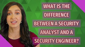 What is the difference between a security analyst and a security engineer?