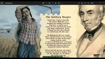 Solitary Reaper Exercise Short Question answers Explanation Unit 3 Kpk Boards