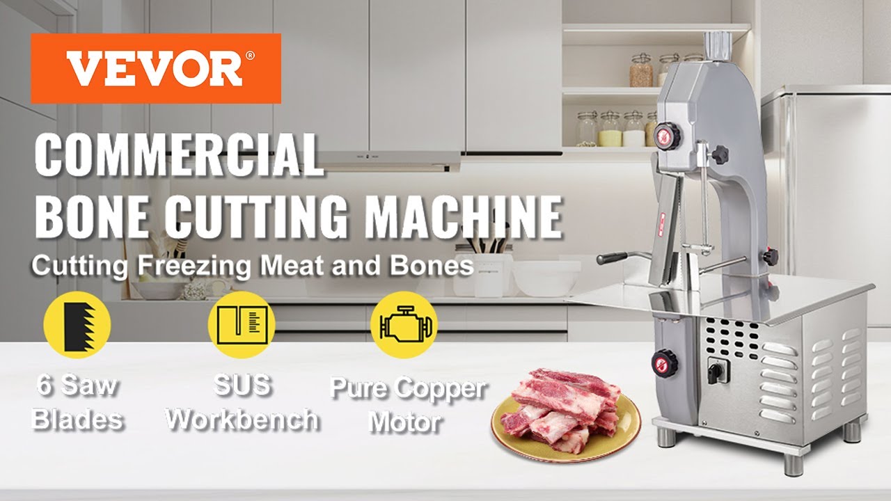 VEVOR 1500W Electric Meat Bone Saw Meat Bone Cutting Band Machine