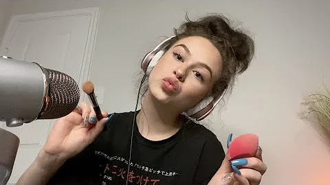 attempting ASMR while doing my makeup
