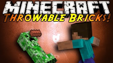 Minecraft Mod Showcase : THROWABLE BRICKS!
