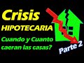 La CRISIS Hipotecaria DEL 2022, Cuando y Cuanto BAJARAN los BIENES RAICES en la CRISIS Inmobiliaria