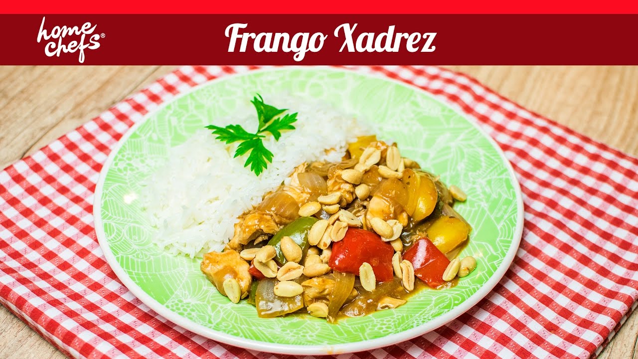 Frango Xadrez com farinha de arroz Low Carb - Low Carb todo dia