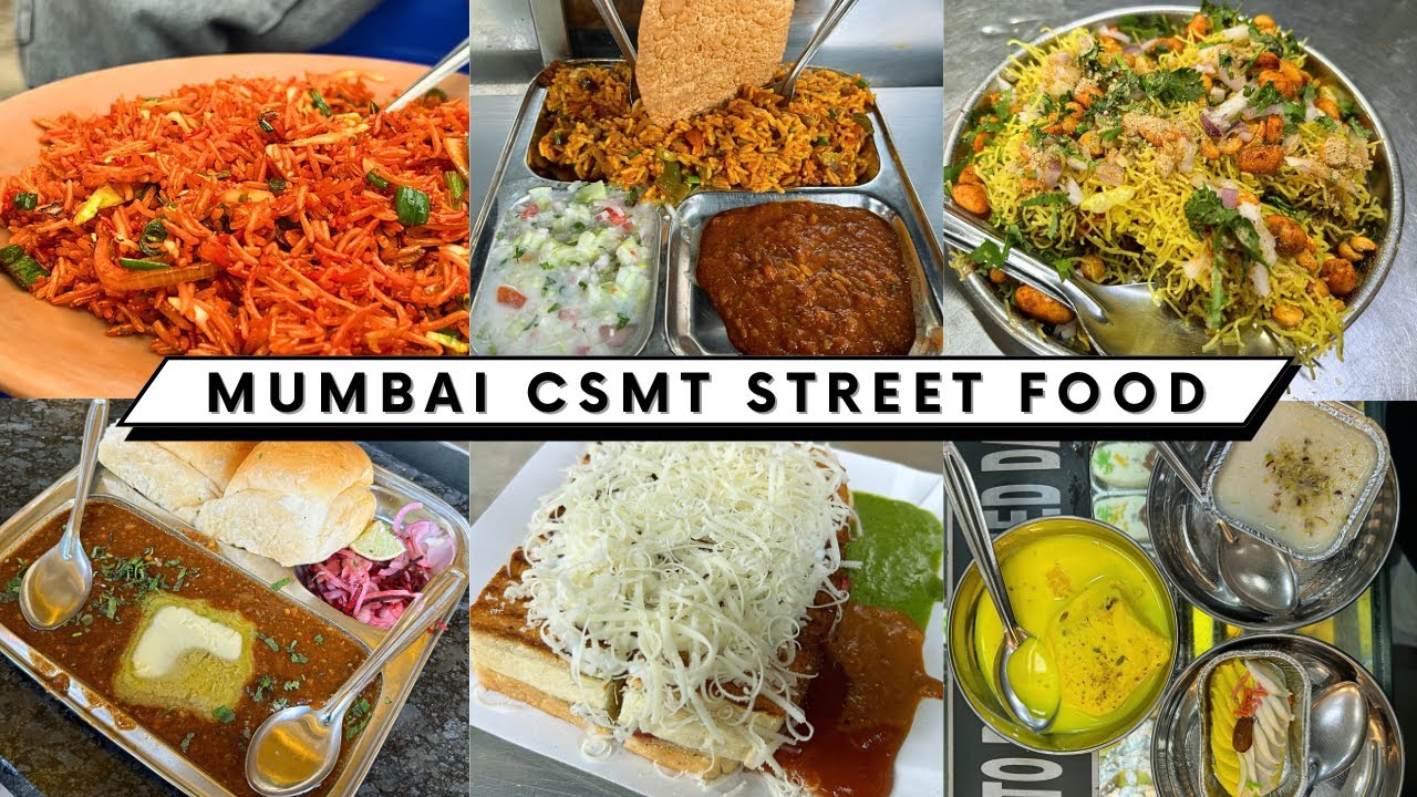 Street Food Near CSMT Station Mumbai | Pav Bhaji, Chinese, Shev Puri, Pulao and More 